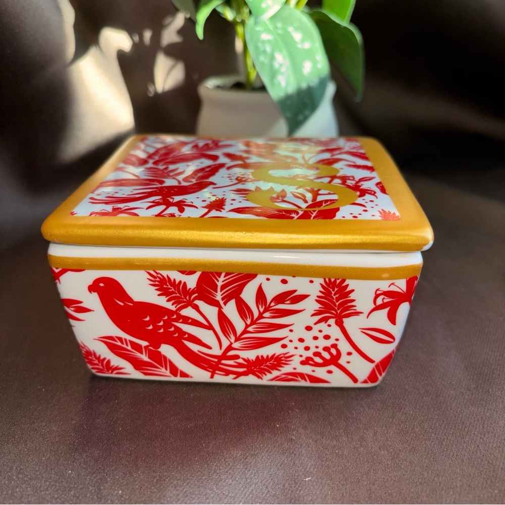 Monogrammed Decorative Trinket Box Ceramic - Picture 4 of 7